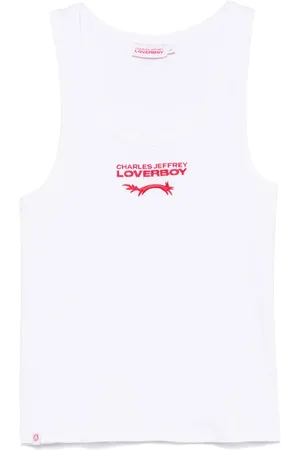 Charles Jeffrey Loverboy Logo-embroidered tank top
