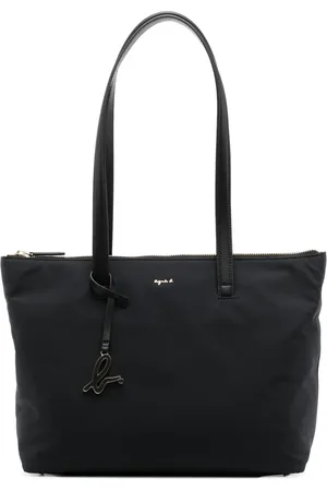 AGNÈS B. Logo-plaque zipped tote