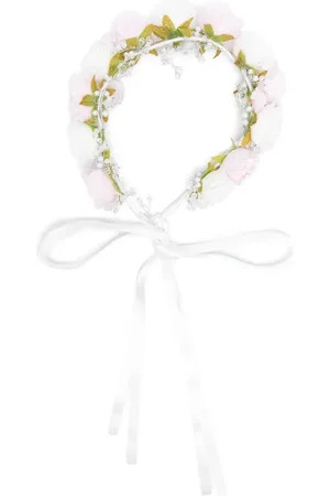 MONNALISA Floral-appliqué crown