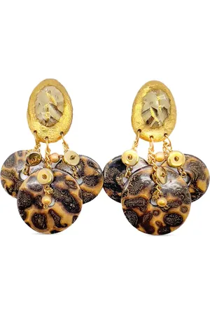 JENNIFER GIBSON JEWELLERY Vintage Ikarami clip-on earrings