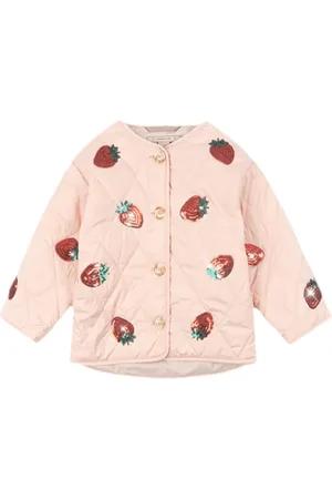 Konges Sløjd Strawberry-embroidered jacket