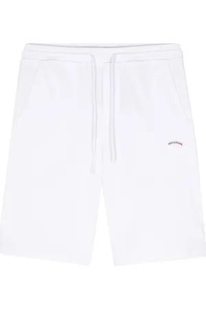 Paul & Shark Logo-embroidered cotton shorts