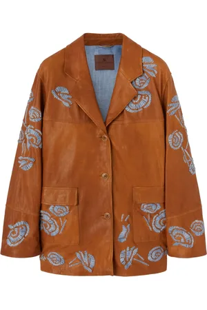 ERMANNO SCERVINO Single-breasted leather jacket