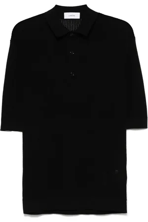 LARDINI Waffle-knit polo shirt