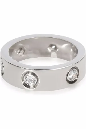 Cartier 18kt white gold Love diamond band ring