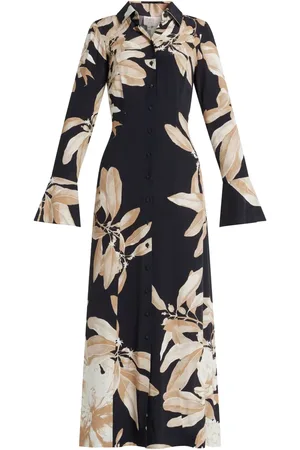 HEMANT AND NANDITA Floral-print midi dress