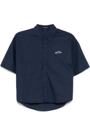 AGNÈS B. Logo-embroidered shirt