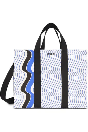 Msgm Striped tote bag