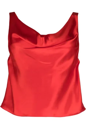 Cynthia Rowley Cowl-neck sleeveless silk top