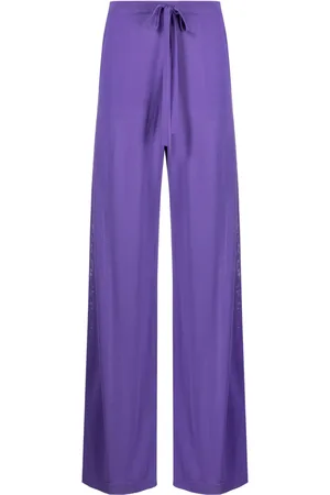P.A.R.O.S.H. Wide-leg knitted trousers
