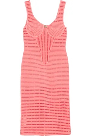 GENNY Ribbed midi dress