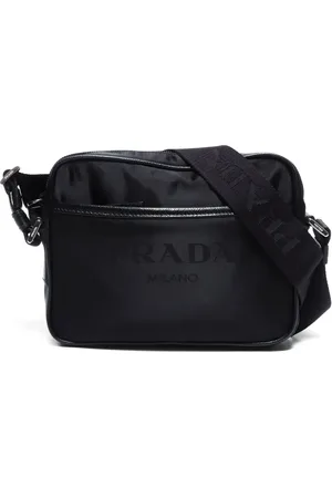 Prada 2010s logo-jacquard shoulder bag