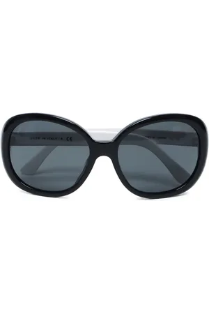CHANEL 2000 logo-plaque sunglasses