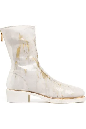 GUIDI 40mm metallic-detail ankle boots