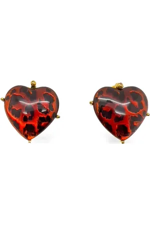 JENNIFER GIBSON JEWELLERY 1980s Heart earrings