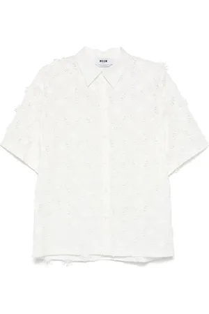 Msgm Appliqu??-detail shirt