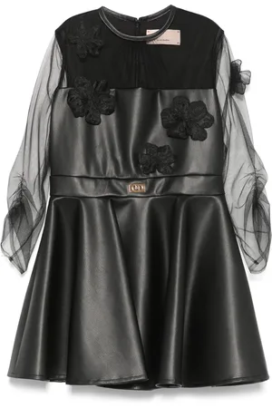 Elisabetta Franchi Floral-appliqué dress