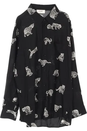 Céline 2010s animal-print shirt