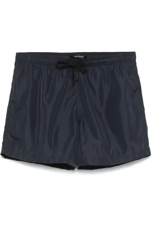 TAGLIATORE Logo-patch swim shorts