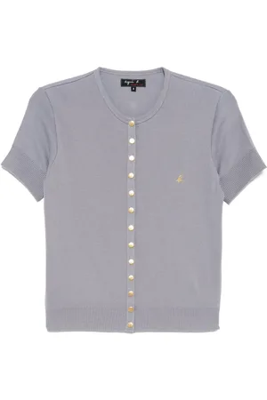 AGNÈS B. Short-sleeved snap top