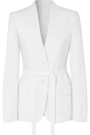 Burberry Single-breasted belted blazer
