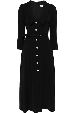 NISSA Belted midi dress