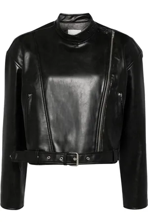 Studio Tomboy Faux-leather biker jacket