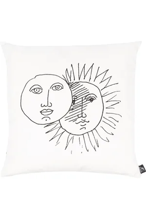 FORNASETTI Solitudo silk cushion