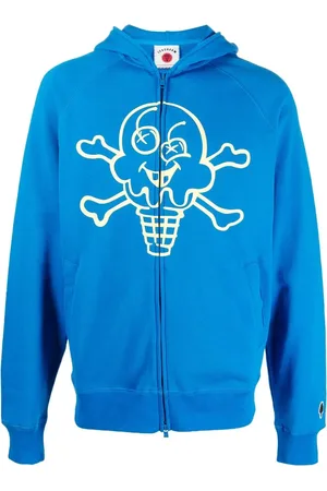ICECREAM Cones & Bones zip-up hoodie