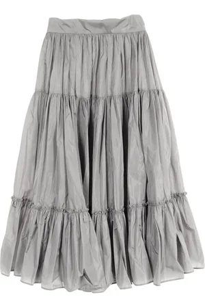 Prada 2010s pleated midi skirt