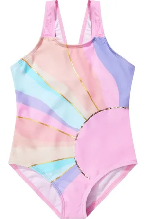 SOLISWIM KIDS Gradient-print swimsuit
