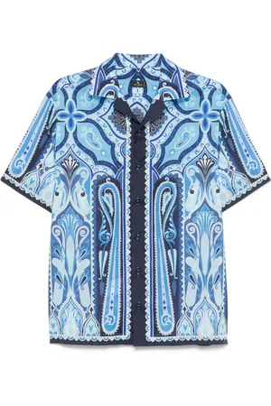 Etro Paisley-print bowling shirt