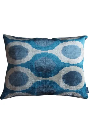 Les-Ottomans Jacquard silk velvet-blend cushion
