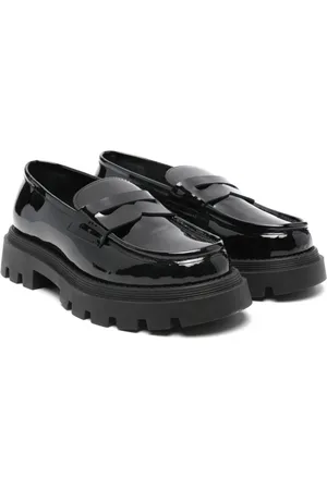 GALLUCCI Patent leather loafers