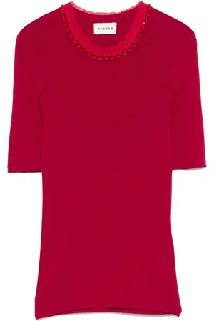 P.A.R.O.S.H. Bead-embellished T-shirt