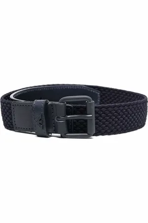 Emporio Armani Tonal-buckle textured belt
