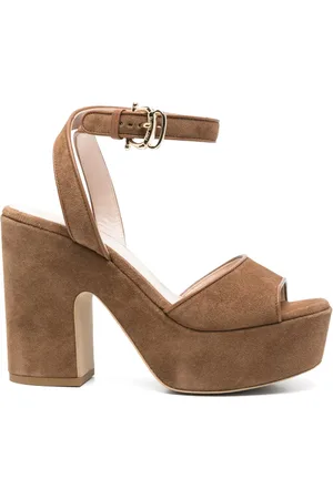 Pollini 110mm suede sandals
