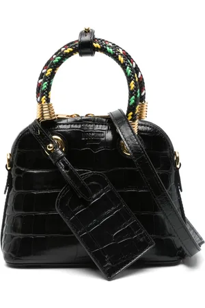Moschino Crocodile-effect tote bag