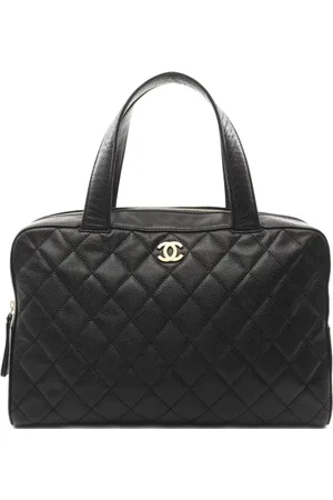 CHANEL 2000-2002 diamond-quilting tote bag