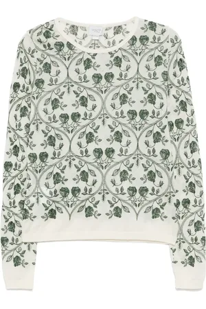Giambattista Valli Flower-embroidered top