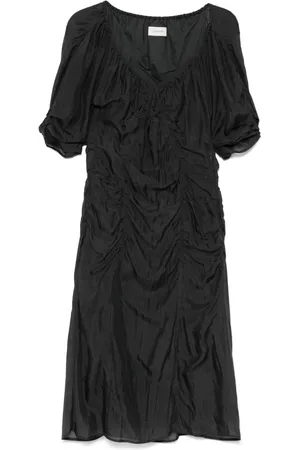 LEMAIRE Silk chiffon midi dress