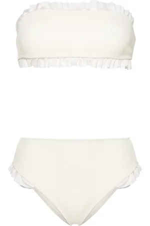 Para Mi Kylie ruffled-trim bandeau bikini