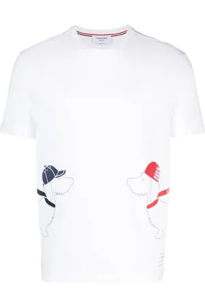 Thom Browne Graphic-print short-sleeve T-shirt