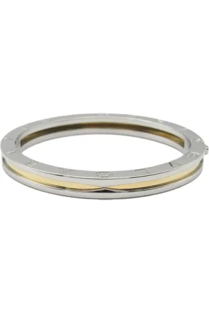 Bvlgari 2010s 18K yellow gold and stainless steel B-Zero1 bracelet