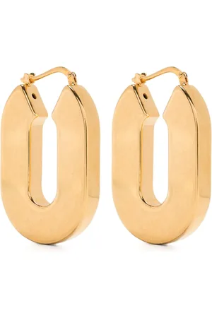 Jil Sander Polished hinged hoop earrings