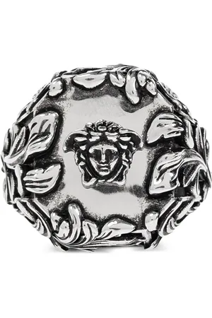 VERSACE Logo-plaque ring