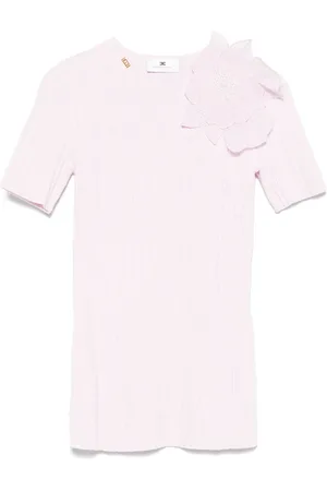 Elisabetta Franchi Floral-appliqué top