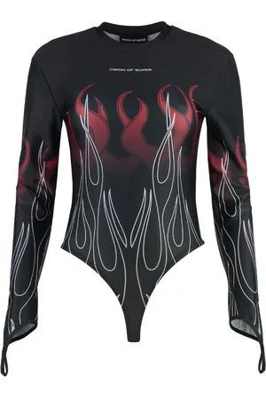Vision Of Super Flame-print bodysuit