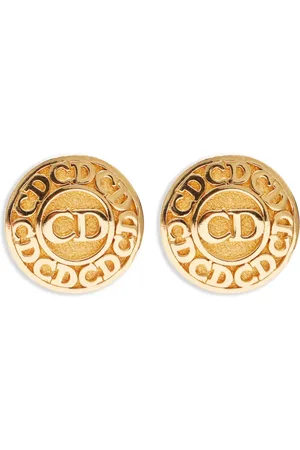 Dior 1990 CD-logo clip-on earrings