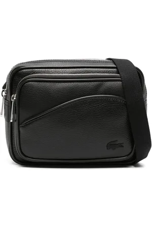Lacoste Reporter leather messenger bag